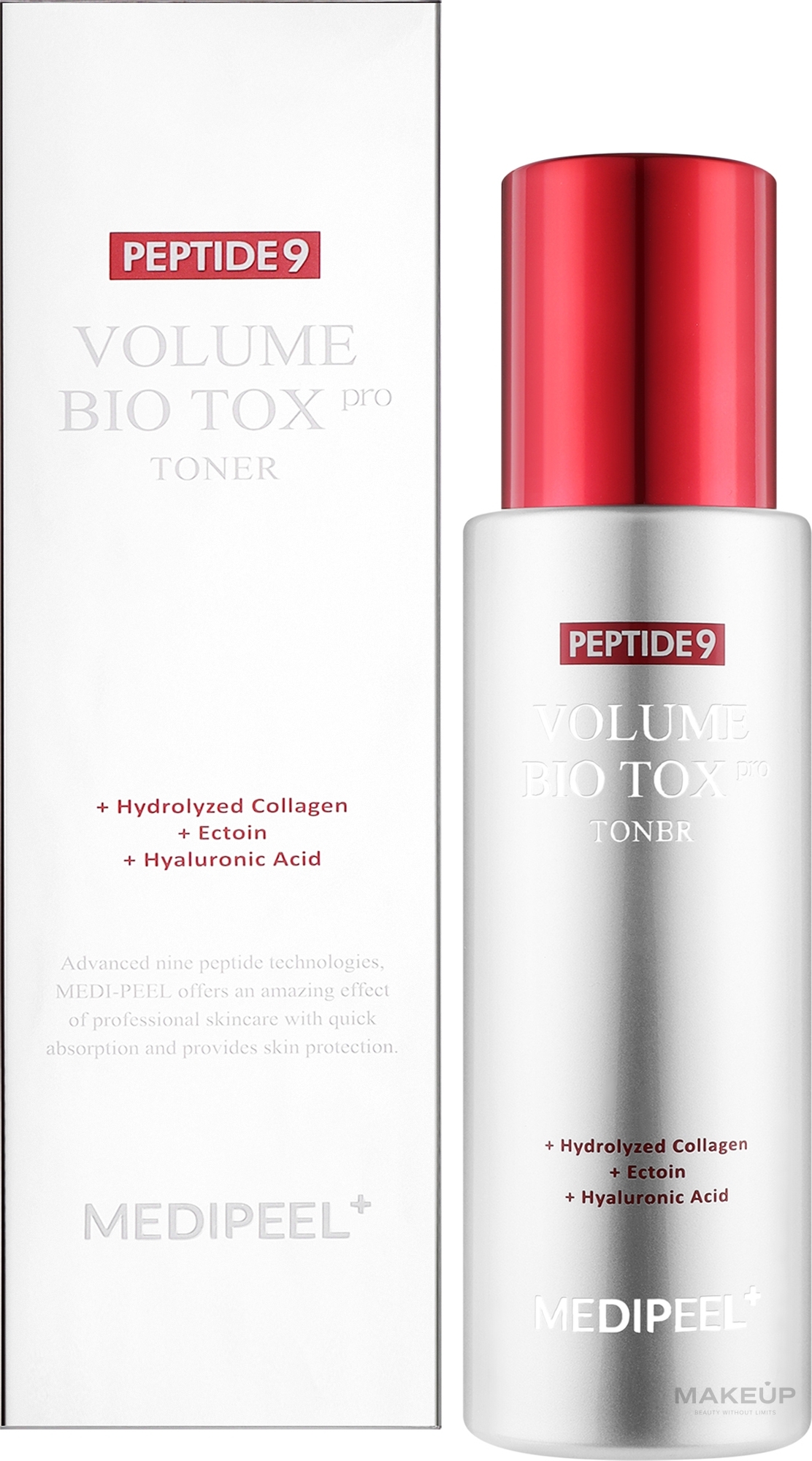 MEDIPEELPeptide 9 Volume Bio Tox Toner Pro, 250ml. 30+ Пептидный тонер-бустер с матриксилом 