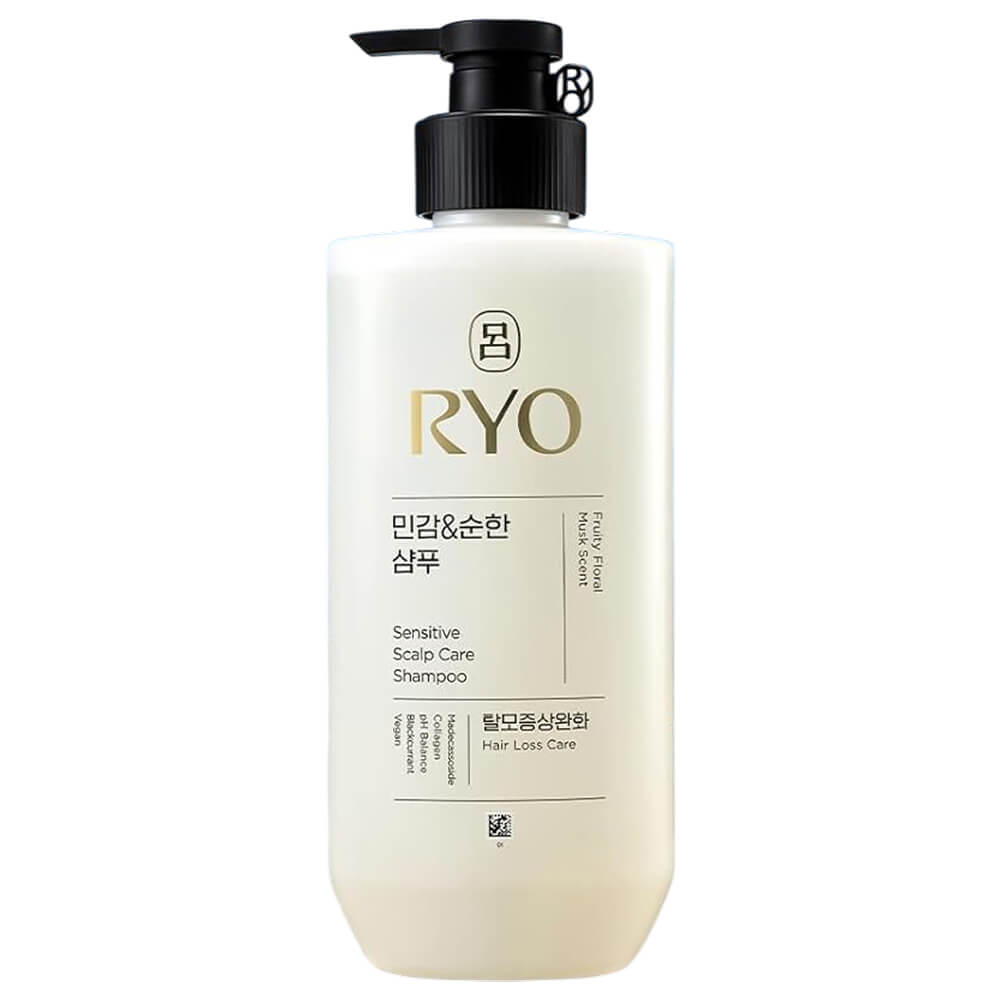 RYO Sensitive Scalp Care Shampoo, 480ml. Мягкий шампунь для чувствительной и сухой кожи головы 