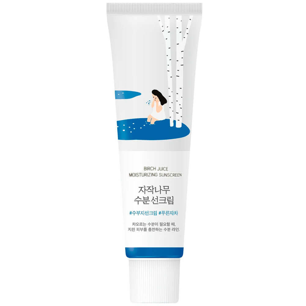 Round Lab Birch Juice Moisturizing Sunscreen SPF50+ PA++++ Увлажняющий солнцезащитный крем с берёзовым соком для нормальной, комбинированной и сухой кожи.
