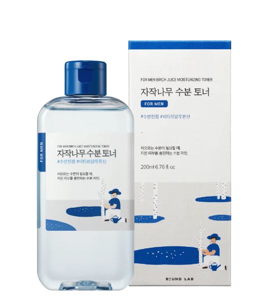 Round Lab For Men Birch Juice Moisturizing Toner, 200ml. Увлажняющий тоник для мужчин с берёзовым соком