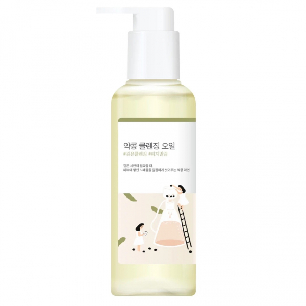 Round Lab Soybean Cleansing Oil, 200ml. Гидрофильное масло для лица с чёрной соей питательное