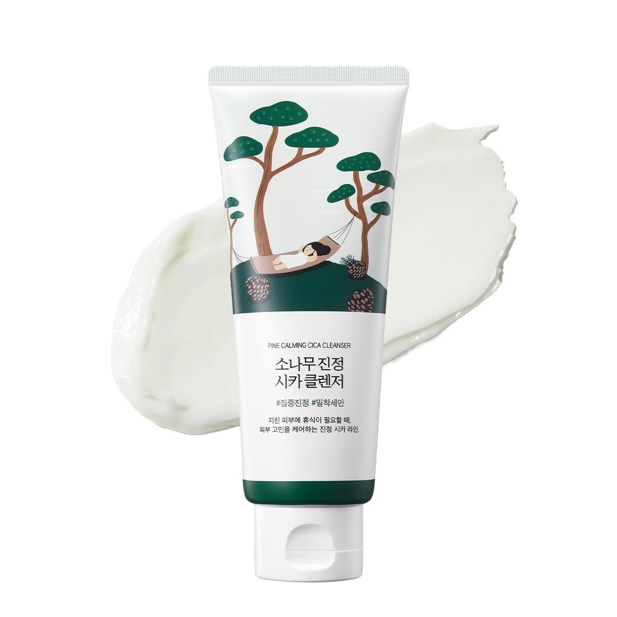 Round Lab Pine Calming Cica Cleanser, 150ml.  Пенка с экстрактом сосны и центеллы для проблемной кожи