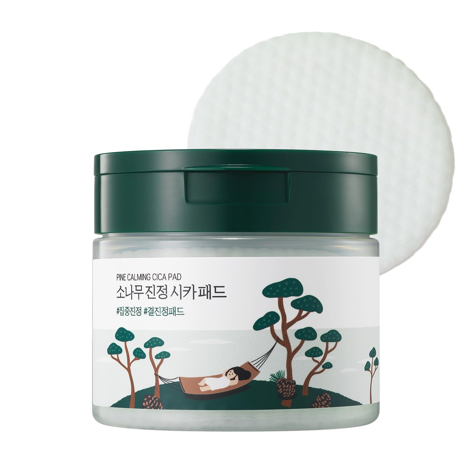 Round Lab Pine Calming Cica Pad, 130ml., 50ea. Пэды с экстрактами сосны и центеллы для проблемной кожи 