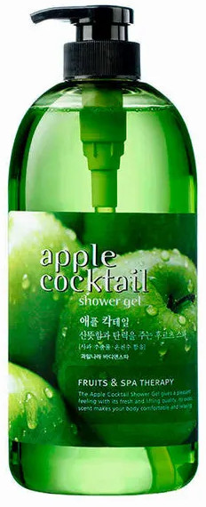 Welcos shower gel Apple cocktail, 730ml. Гель для душа с ароматом зеленого яблока