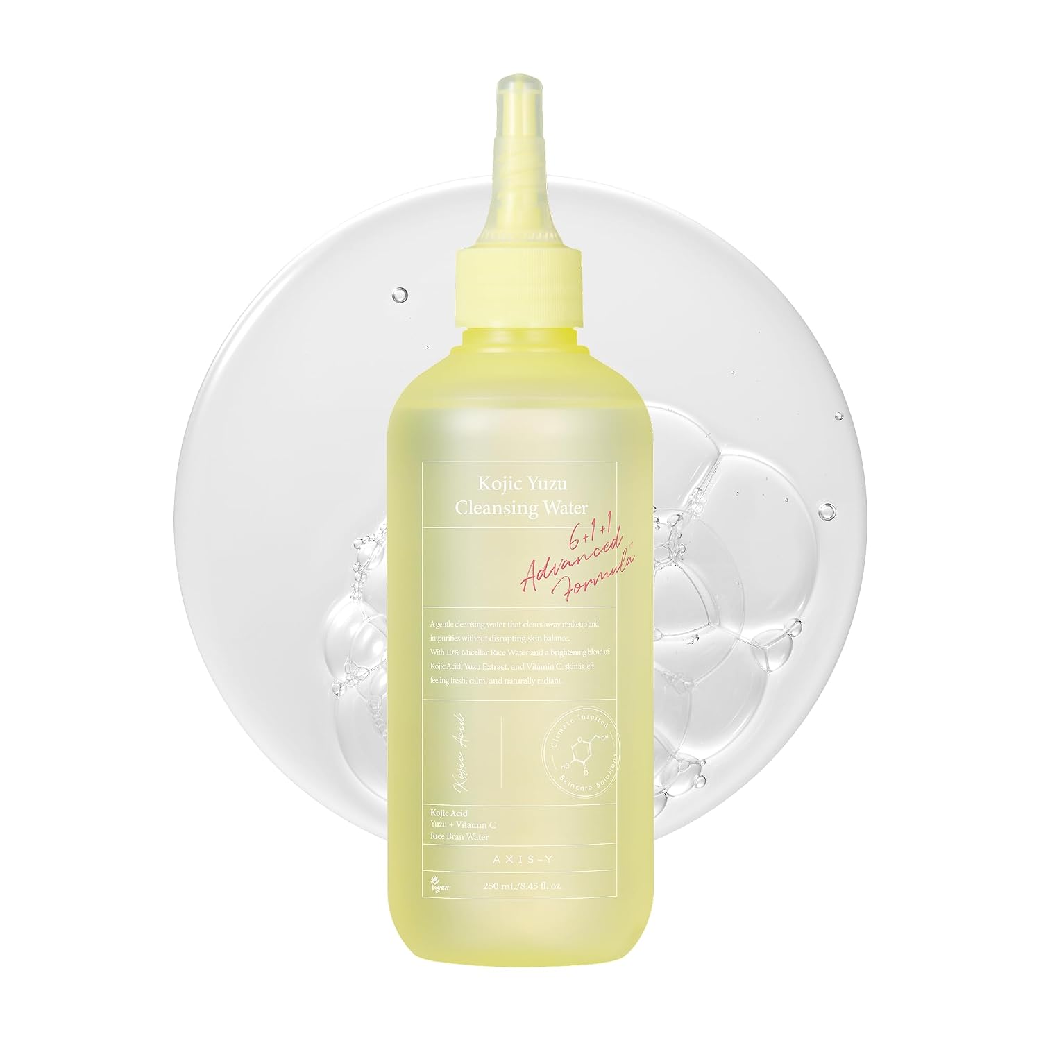 AXIS-Y Kojic Yuzu Cleansing Water, 250ml.  Мицеллярная Вода С Юдзу И Койевой Кислотой 