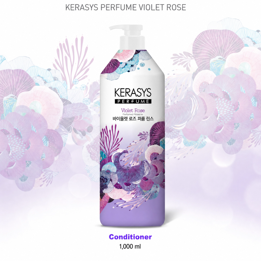 Kerasys Perfume Conditioner Violet Rose 1L. Кондиционер для волос