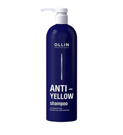 OLLIN Professional Anti-Yellow Shampoo, 500ml. Антижелтый шампунь для волос