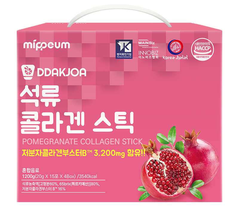 Mippeum Низкомолекулярный коллаген с гранатом, желе-стик 1200g, 60e.