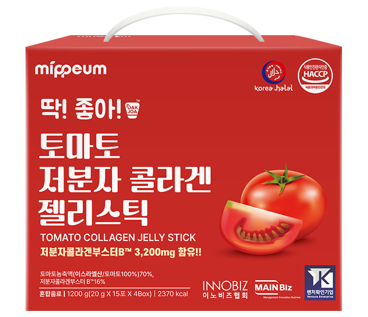 Mippeum Низкомолекулярный коллаген с томатом, желе-стик 1200g, 60e.