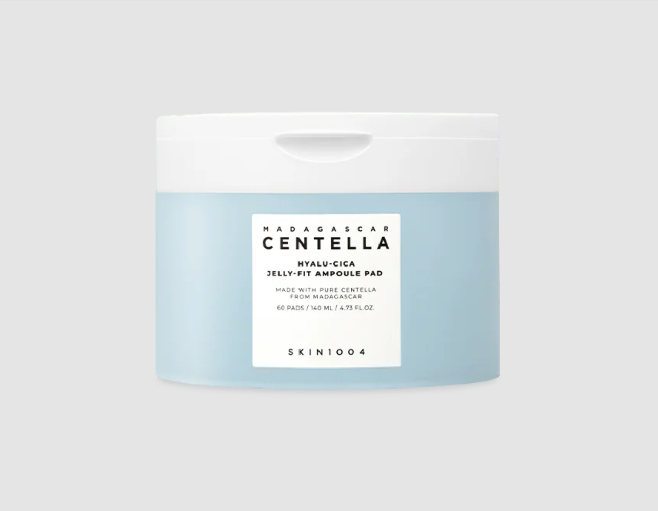 SKIN1004 Madagascar Centella Hyalu-Cica Jelly-Fit Ampoule Pad, 60pads Желеобразные ампульные пэды