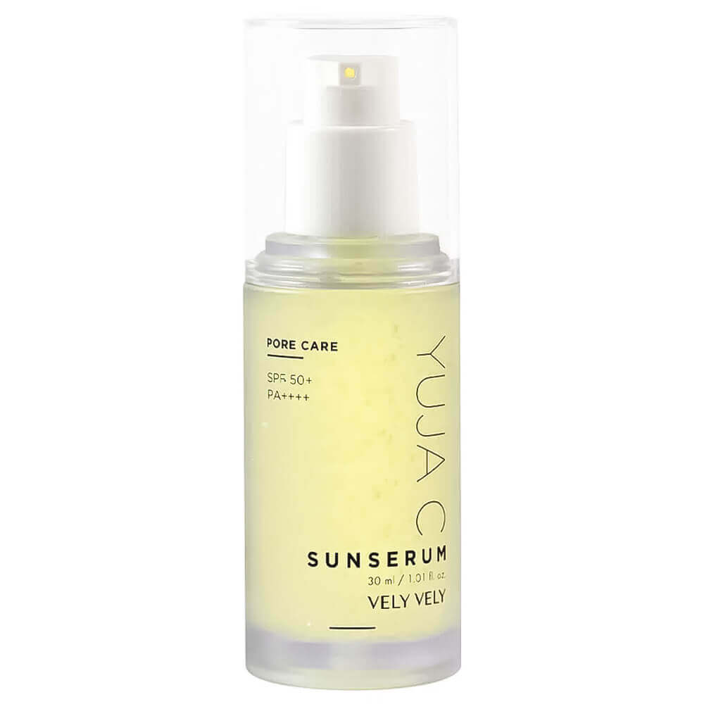 Vely Vely Yuja C Sun Serum SPF50+ PA++++, 30мл. Солнцезащитная сыворотка с витамином С для сияния кожи 