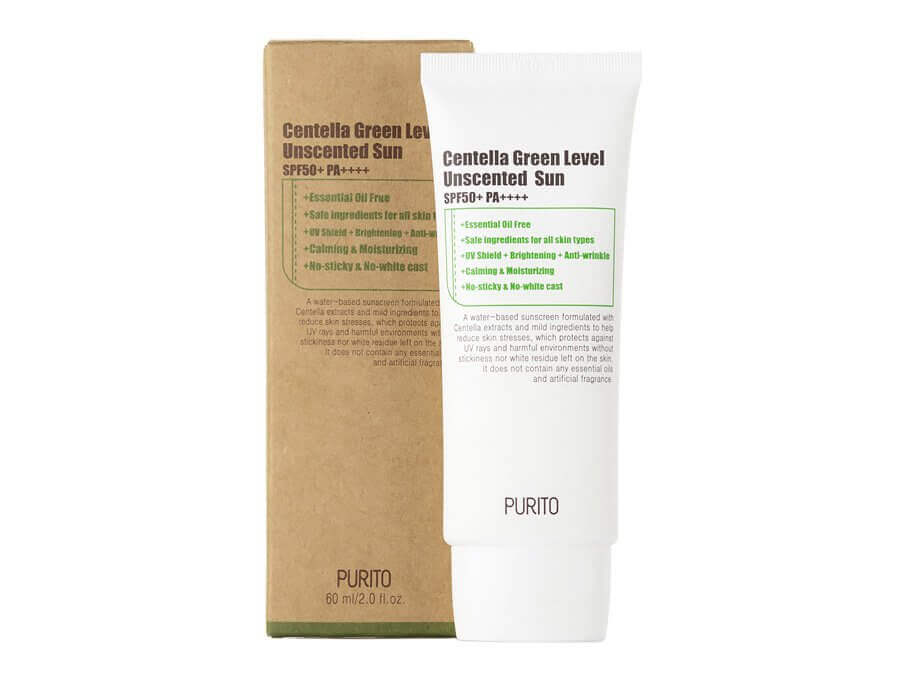 Purito Centella Unscented Sun Level Safe SPF50+PA++++, Солнцезащитный крем для чувствительной кожи 