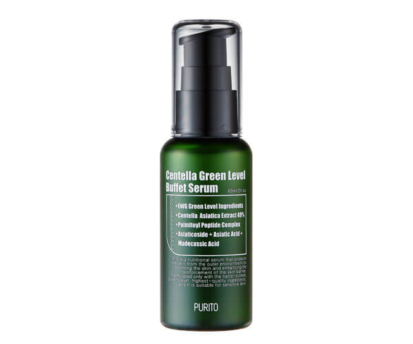PURITO Centella Green Level Buffet Serum, Сыворотка для восстановления кожи с центеллой 