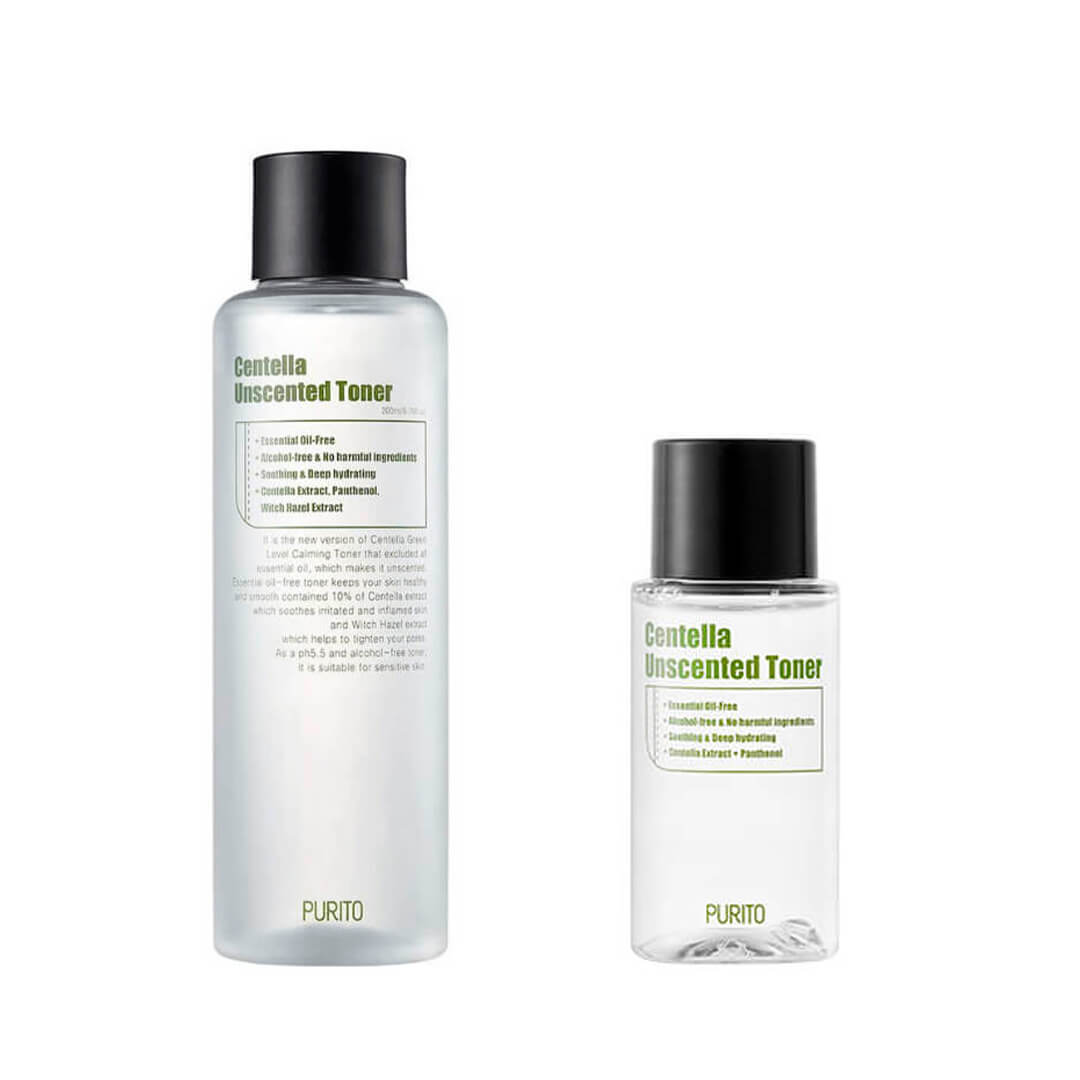PURITO Centella Unscented Toner 200ml., Безмасляный тонер с центеллой 