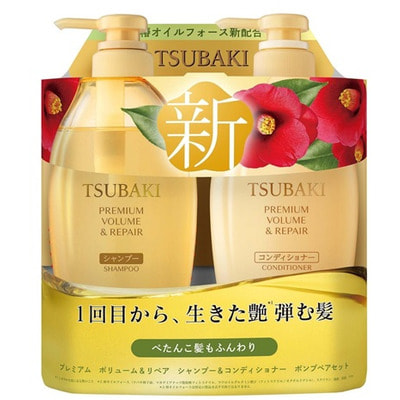 Tsubaki Premium Volume & Repair, Shiseido, 450ml. + 450ml. Набор Шампунь и Кондиционер с маслом камелии