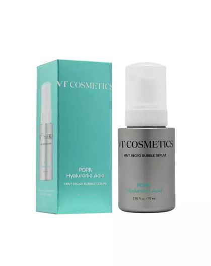 VT Cosmetics PDRN Hyaluronic Acid Mint Micro Bubble Serum, 70ml. Гиалуроновая Мятная Микропузырьковая Сыворотка увлажняет и дает антивозрастной эффект. 