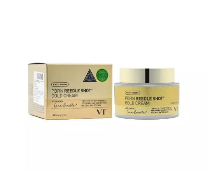 VT Cosmetics PDRN Reedle Shot Gold Cream, 50ml. Омолаживающий крем с золотом и ПДРН