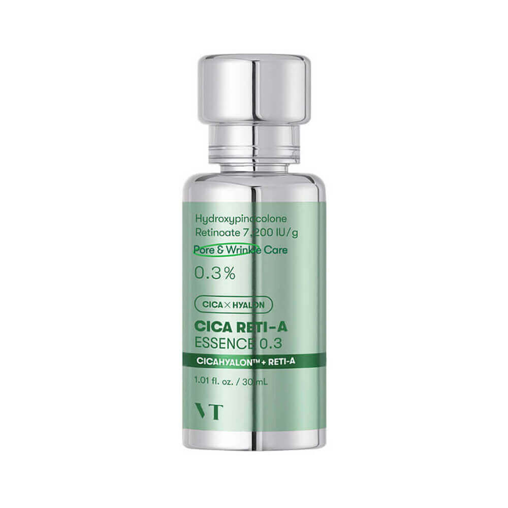 VT Cosmetics Cica Reti-A Essence 0.3, 30ml. Бустер-эссенция с ретинолом и центеллой 