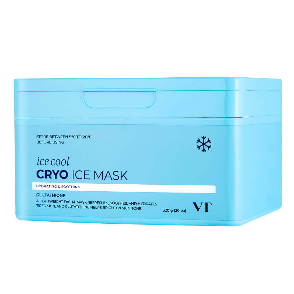 VT Cosmetics Cryo Ice Mask, 350g., 30ea. Набор охлаждающих тканевых масок с глутатионом 30шт,