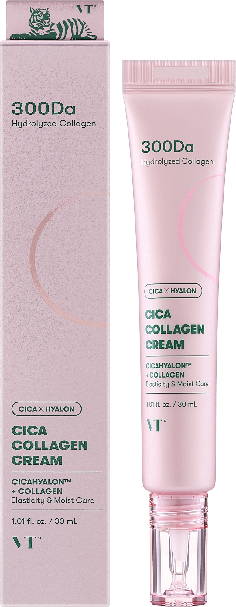 VT Cosmetics Cica Collagen Cream 30ml. 18+ Укрепляющий крем для лица с коллагеном, Антивозрастной