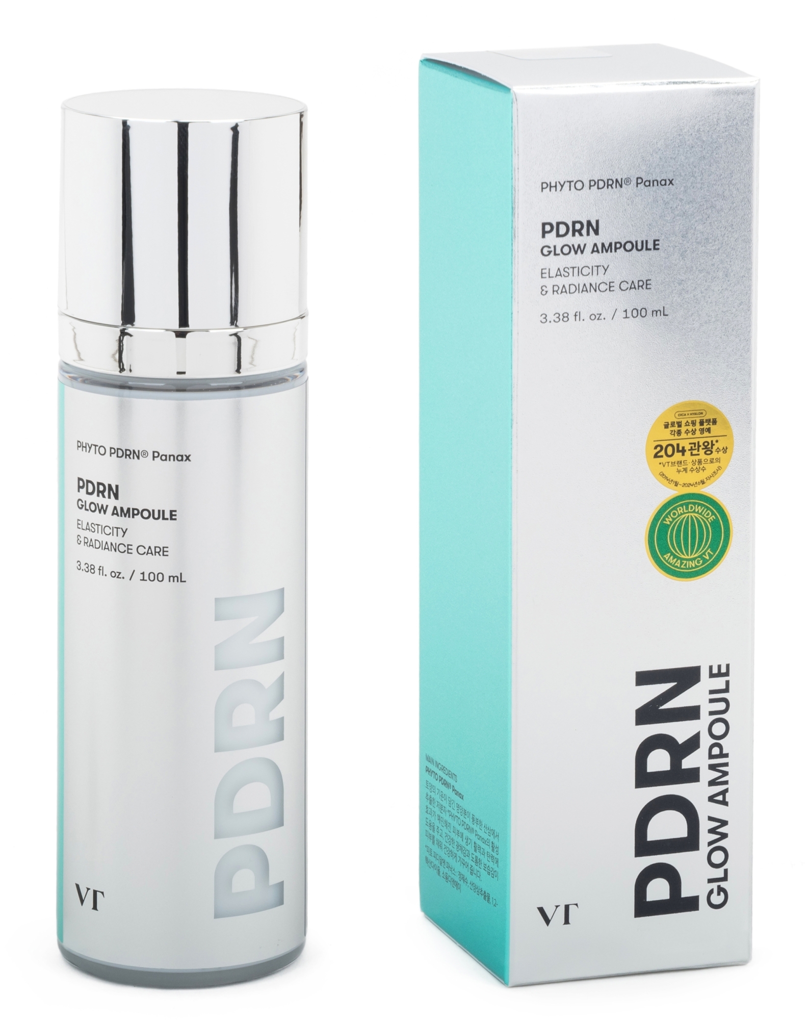 VT Cosmetics PDRN Glow Ampoule, 100 ml. Ампульный мист для сияния кожи с ПДРН 