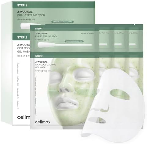 celimax Cica PHA Peel 2-Step Gel Mask (4ea) Двухэтапная гель-маска celimax Cica PHA Peel (4 шт.)