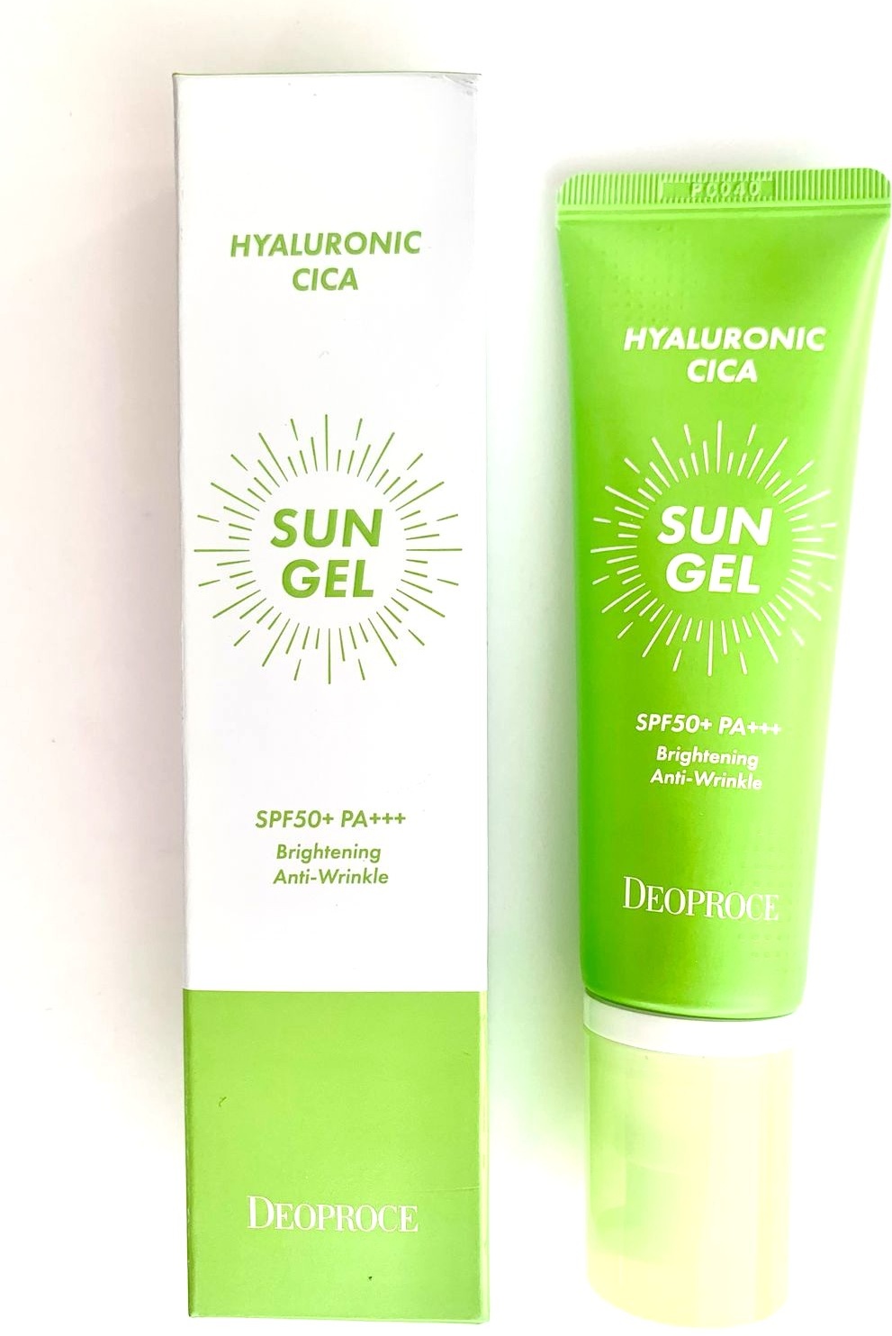 Deoproce Hyaluronic Cica Sun Gel SPF50+ PA+++, 50ml Солнцезащитный Гель с Центеллой для лица