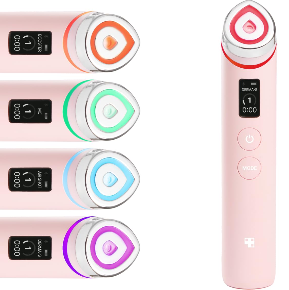 medicube Booster Pro | 6-in-1 Real Glass Glow Beauty Pink Универсальный аппарат Glass Glow Wand