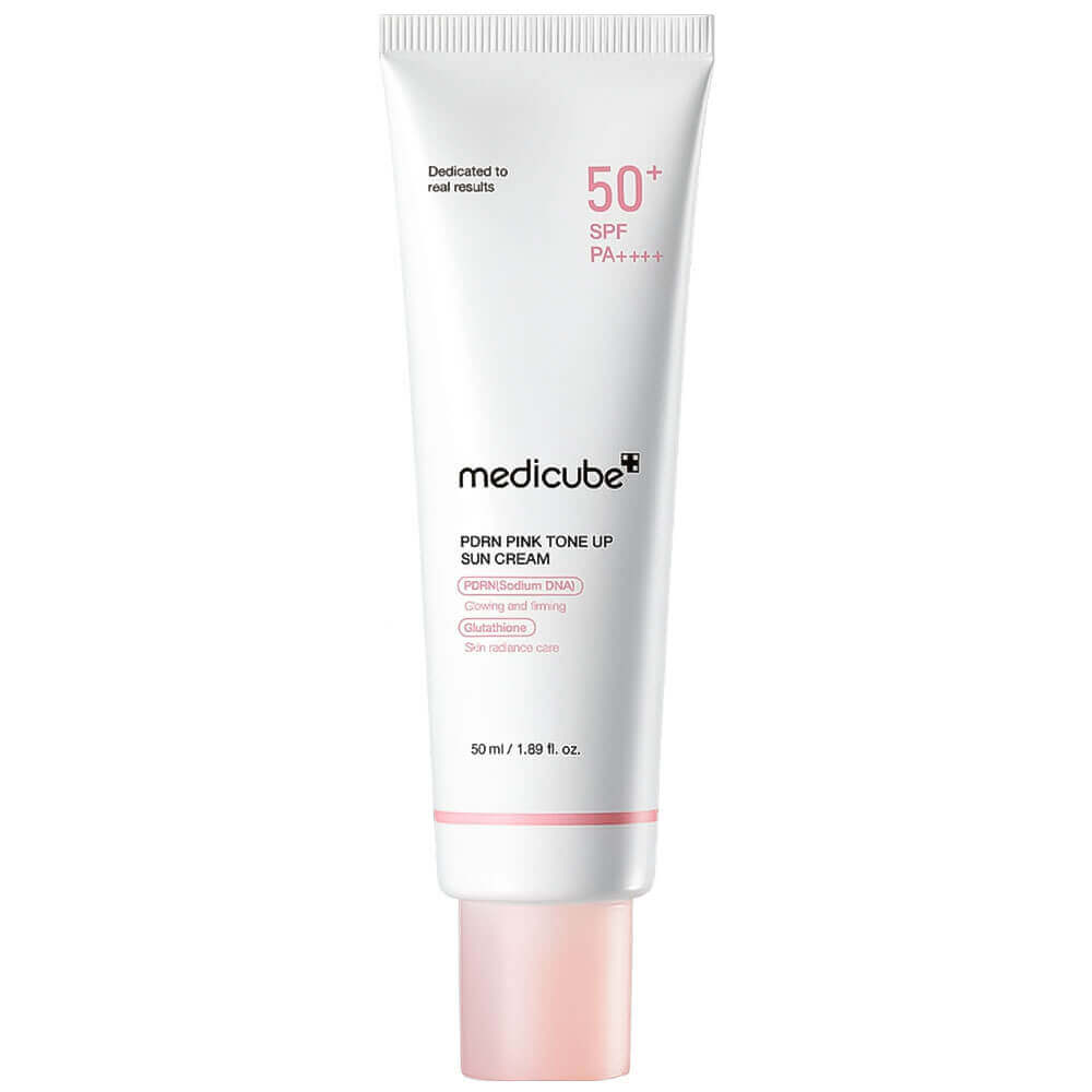 medicube PDRN Pink Tone Up Sun Cream SPF50+ PA++++ Тонирующий солнцезащитный крем с ПДРН 