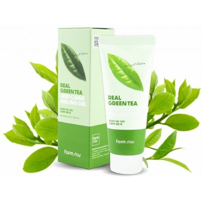 FarmStay «Real Green Tea Deep Clear Peeling Gel» Пилинг-гель для лица с экстрактом зеленого чая отшелушивающий