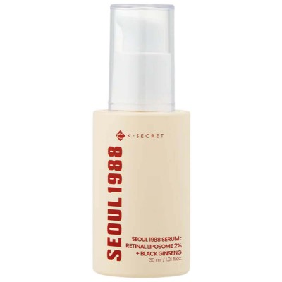 K-SECRET Seoul 1988 Serum: Retinal Liposome 2% + Black Ginseng, 30ml. Сыворотка с липосомальным ретиналем