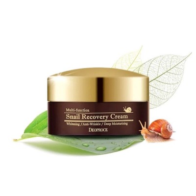 Deoproce Multi-function Snail Recovery Cream 100g. Многофункциональный восстанавливающий крем с муцином улитки