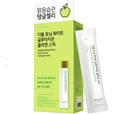 Double Toning White Glutathione Collagen Stick [Healthy Place] глутатион 98% с коллагеном