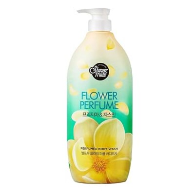 SHOWER MATE Flower Perfume Body Wash 1.2 L (Yellow - Freesia & Jasmine) Гель для душа 