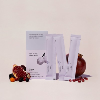 107 Beauty «Aronia Vinegar Low Molecular Collagen» 280g./20g*14/ Набор стиков-желе коллагеновых низкомолекулярных 