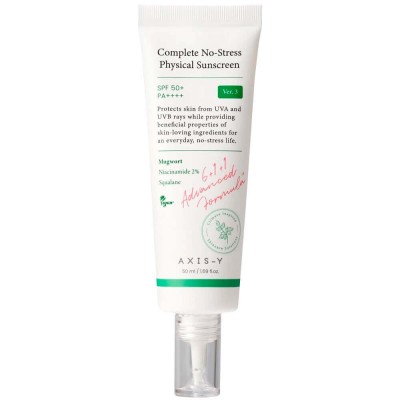 AXIS-Y Complete No-Stress Physical Sunscreen V. 3 SPF50+ PA++++, 50ml. Лёгкий минеральный санскрин