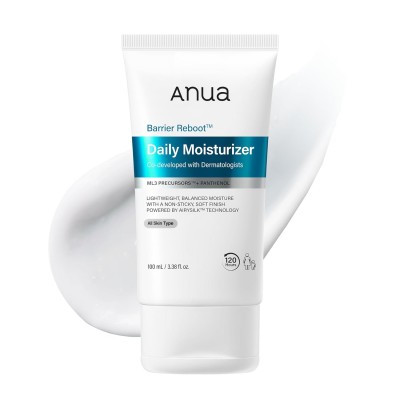 ANUA Barrier Reboot Daily Moisturizer, Ceramide Barrier Care Face Cream with Panthenol, 100ml. Увлажняющий крем для лица с керамидами и пантенолом для восстановления защитного барьера