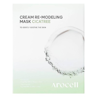 Arocell Cream Re-modeling Mask Cicatree  Успокаивающая альгинатная маска c чайным деревом (1й крем и 2ой порошок, на 5 применений)