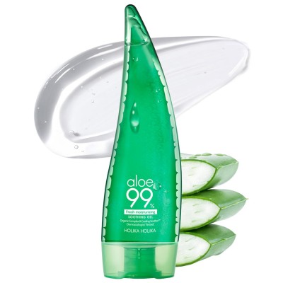 HOLIKA HOLIKA Aloe 99% Fresh Moisture, 55ml. Успокаивающий гель 99% свежий увлажняющий крем;
