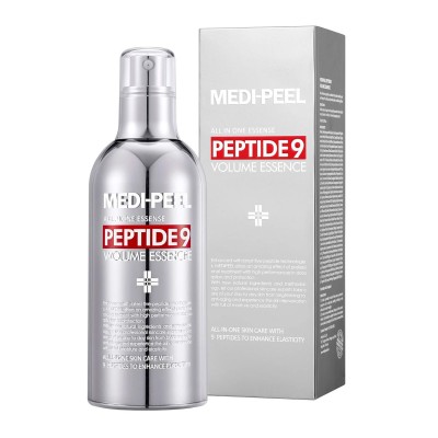 MEDIPEEL Peptide 9 Volume All in one Essence. 100ml, пузырьковая эссенция «все в одном» с пептидами и коллагеном