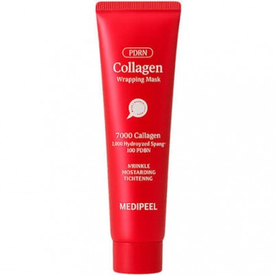MEDIPEEL Collagen Wrapping Mask PDRN, 100ml. Подтягивающая Маска-Плёнка С Коллагеном и ПДРН
