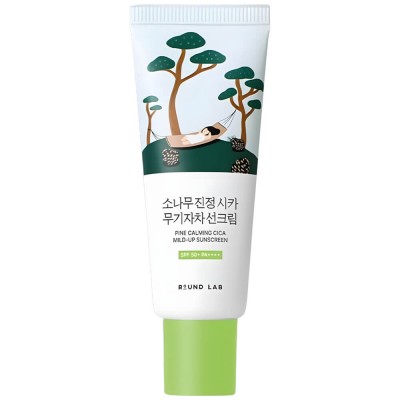 Солнцезащитный крем с экстрактом сосны Round Lab Pine Calming Cica Mild-Up Sunscreen SPF50+ PA++++