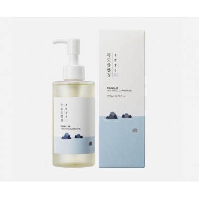 Round Lab 1025 Dokdo Cleansing Oil, 200ml. Очищающее масло снимает макияж и солнцезащитные средства