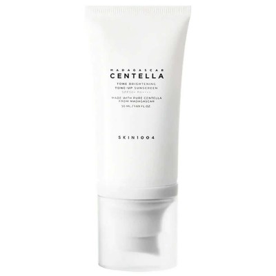 SKIN1004 Madagascar Centella Tone Brightening Tone-Up Sunscreen SPF50+ PA++++ , 50ml. Солнцезащитный осветляющий крем 