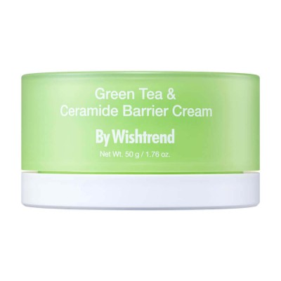 By Wishtrend Green Tea & Ceramide Barrier Cream, 50g. Восстанавливающий крем с зелёным чаем и церамидами 