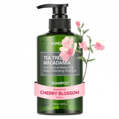 Kundal Tea Tree/Macadamia Deep Cleansing Cherry Blossom, 500 мл