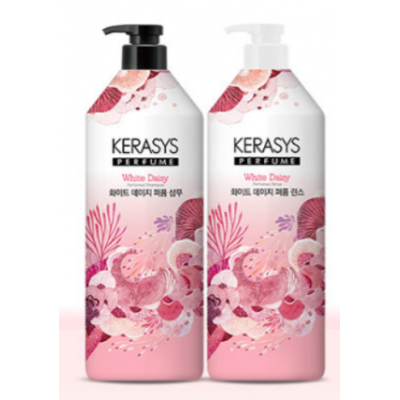 Парфюмированный кондиционер-бальзам для волос Белая ромашка Kerasys White Daisy 1000мл 1/8