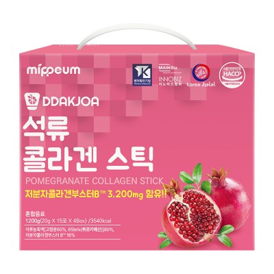 Mippeum Низкомолекулярный коллаген с гранатом, желе-стик 1200g, 60e.