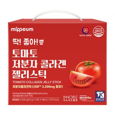 Mippeum Низкомолекулярный коллаген с томатом, желе-стик 1200g, 60e.