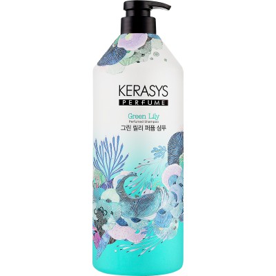 KeraSys Perfume Shampoo Green Lily, 1000ml. Парфюмированный шампунь Зеленая лилия